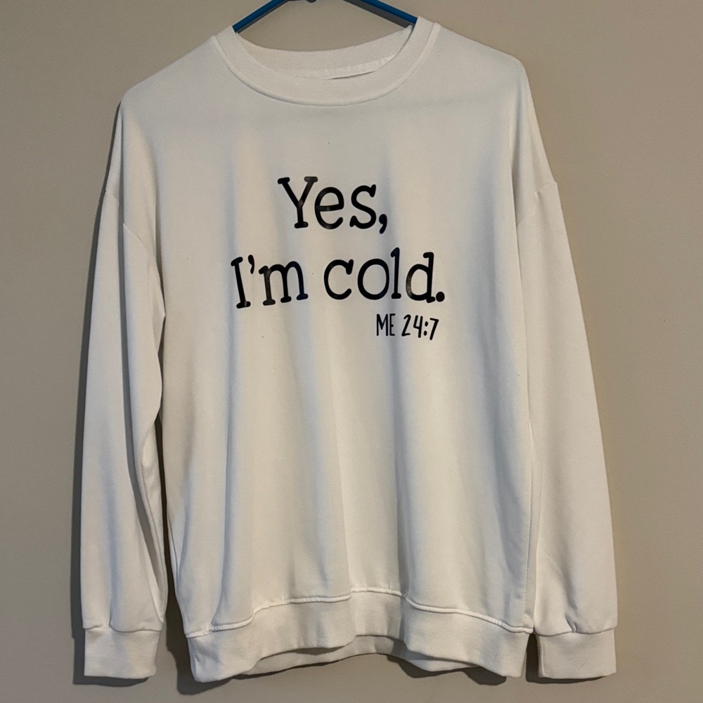 White Graphic Sweatshirt